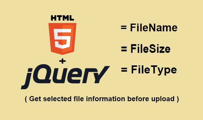 jQuery Get File Info Before Uploading