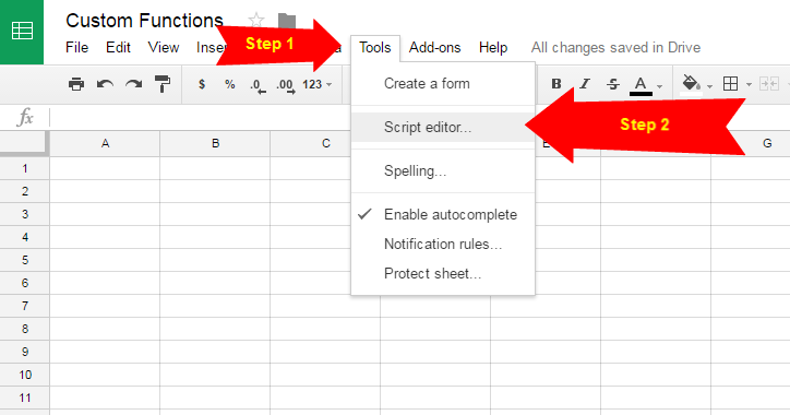 Easily Create Custom Functions For Google Sheets
